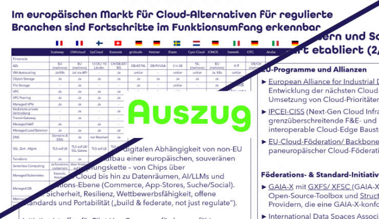 Jetzt verfügbar: Marktübersicht 2025 „Europäische Public-Cloud-Anbieter“