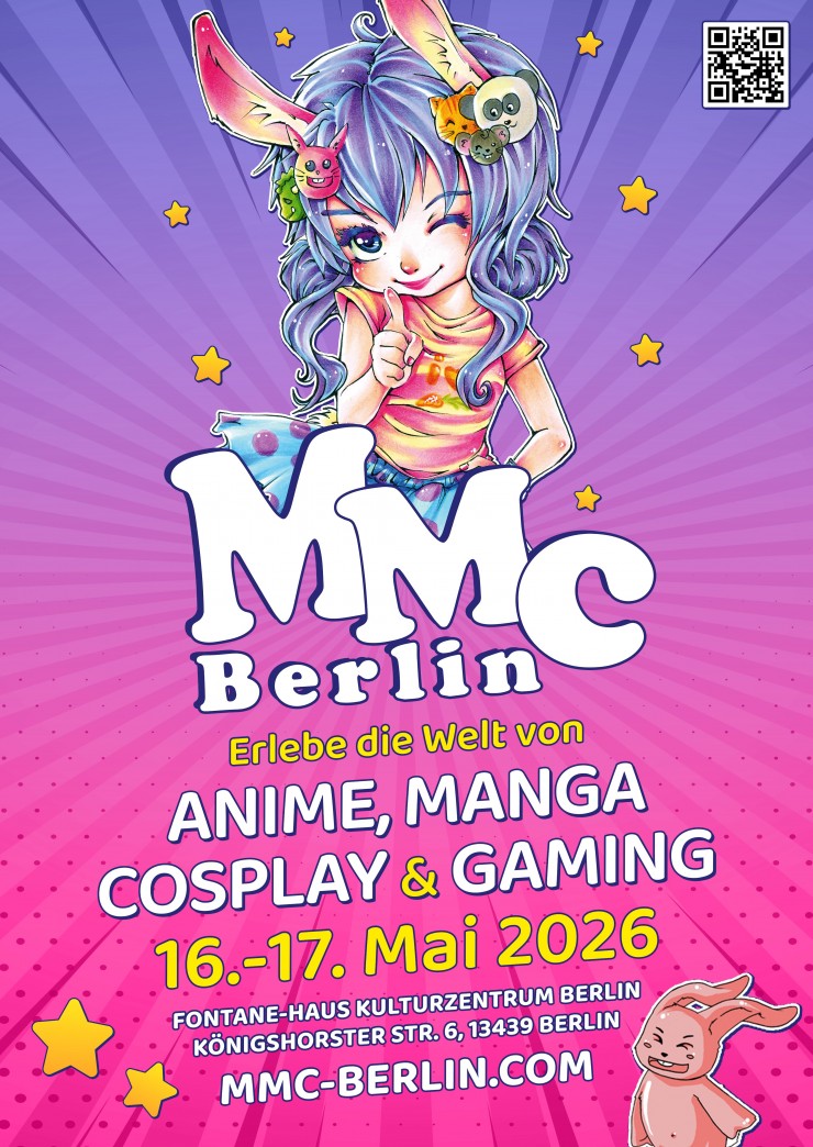 MMC Berlin 2026 – Mega Manga Convention * Berlin, 16.-17.05.2026 Fontanehaus * Märkisches Viertel