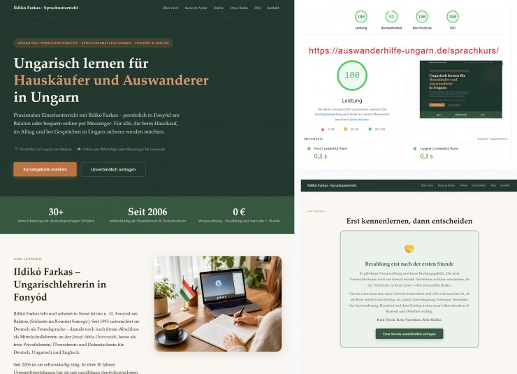 Neuer Onepager für UngarischOnlineunterricht: